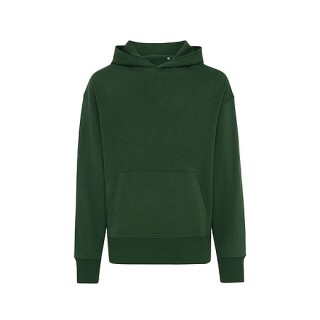 Unisex mikina s kapucí Iqoniq Yoho z recyklované bavlny, zelená, S