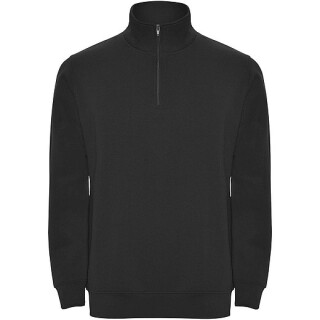 Unisex mikina se čtvrtkovým zipem, ROLY ANETO, černá, vel. M