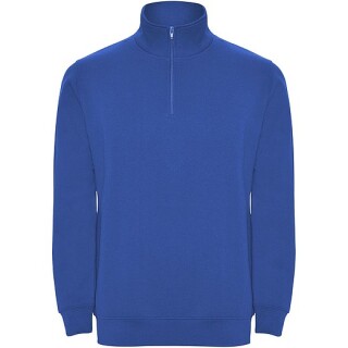 Unisex mikina se čtvrtkovým zipem, ROLY ANETO, královská modrá, vel. M