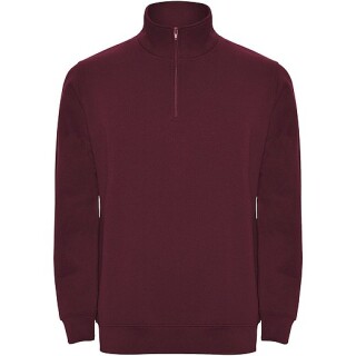 Unisex mikina se čtvrtkovým zipem, ROLY ANETO, purpurová, vel. M