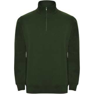 Unisex mikina se čtvrtkovým zipem, ROLY ANETO, zelená, vel. XL