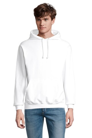 Unisex mikina SOLS CONDOR, bílá, velikost XXL
