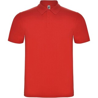 Unisex polokošile s krátkým rukávem, ROLY AUSTRAL, červená, vel. S
