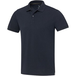 Unisex polokošile s krátkým rukávem z recyklované bavlny i polyesteru, ELEVATE EMERALD, navy, vel. M