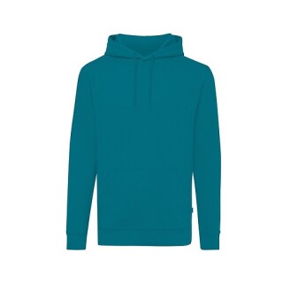 Unisex recyklovaná mikina Iqoniq s kapucí, modrozelená, M
