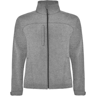 Unisex softshellová bunda, ROLY RUDOLPH, tmavě šedý melír, vel. S