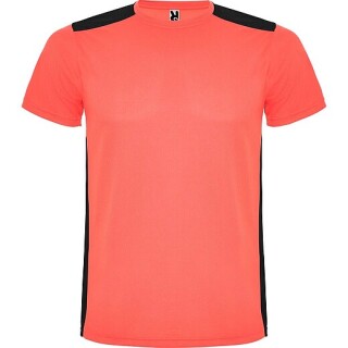 Unisex tričko Roly Detroit, fluorescenční korálová, velikost 2XL