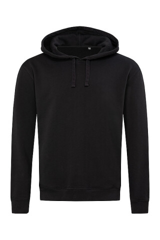 Univerzální mikina STEDMAN RECYCLED UNISEX SWEAT HOODIE, černá, XL