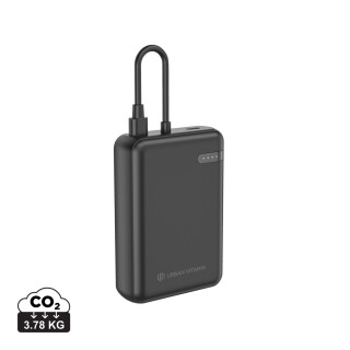 Urban Vitamin PD powerbanka z RCS recyklovaného plastu 10000mAh 20W, černá