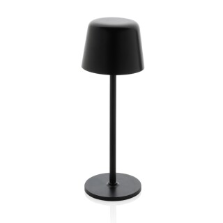 USB dobíjecí stolní lampa z RCS recyklovaného plastu, černá