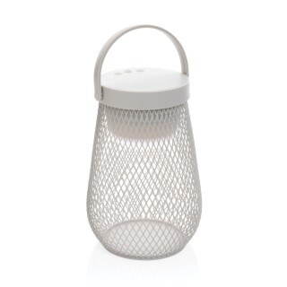 USB dobíjecí stolní lampa z RCS recyklovaného plastu, šedá