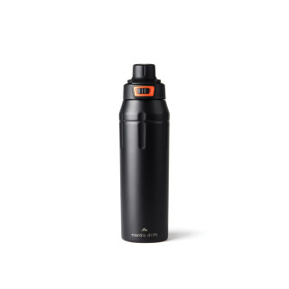 Uzamykatelná sportovní termoska Nordic Drift z RCS 750 ml, černá