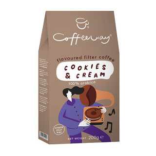 VAKOFE -COFFEEWAY Cookies & Cream mletá 200g