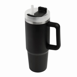 Vakuový termohrnek na pití, černá