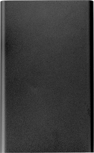 VALUR Hliníková powerbanka s kapacitou 4000 mAh, černá