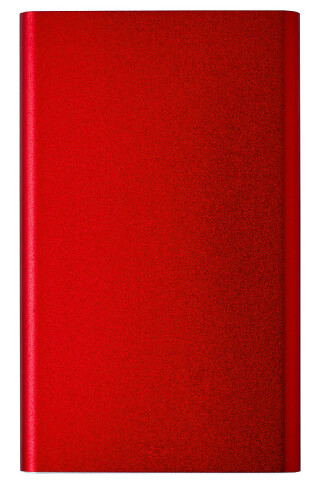 VALUR Hliníková powerbanka s kapacitou 4000 mAh, červená