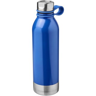 Větší sportovní láhev z nerezové oceli, objem 740 ml, černá