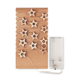 FOLK Řetěz s dvaceti LED světly ve tvaru hvězdy
