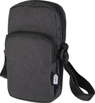 WARIA Crossbody taštička na telefon s nastavitelnými popruhy, antracitová