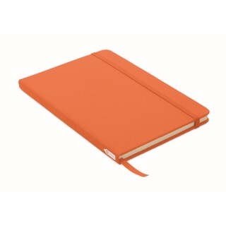 Zápisník A5 s RPET obálkou, 80 linkovaných stran, oranžová