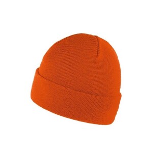 ZOBAR Dvojitě pletená zimní čepice, unisex, oranžová
