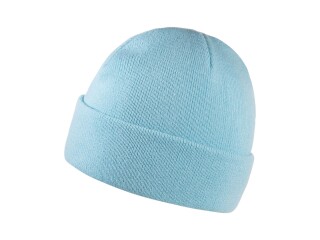 ZOBAR Dvojitě pletená zimní čepice, unisex, světlá modrá