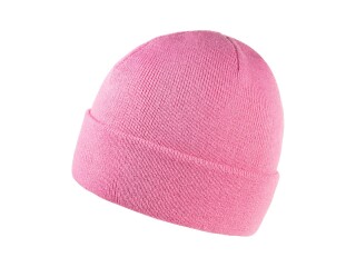ZOBAR Dvojitě pletená zimní čepice, unisex, světle růžová