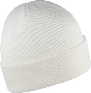 ZOBAR Dvojitě pletená zimní čepice, unisex, bílá